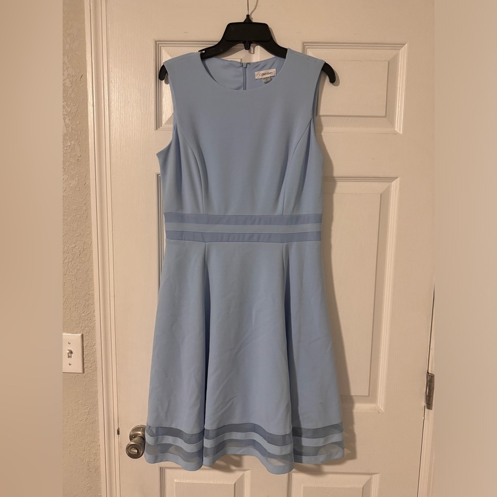 Calvin Klein Dress, Size 10, Baby blue